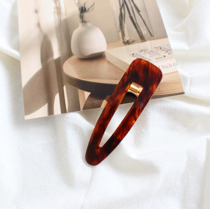 Leopard Print Waterdrop Hair For Women Barrettes Clips Cute Lovely Girls Hairpin Barrette Multi-Style Hair Accessaries Jewelry