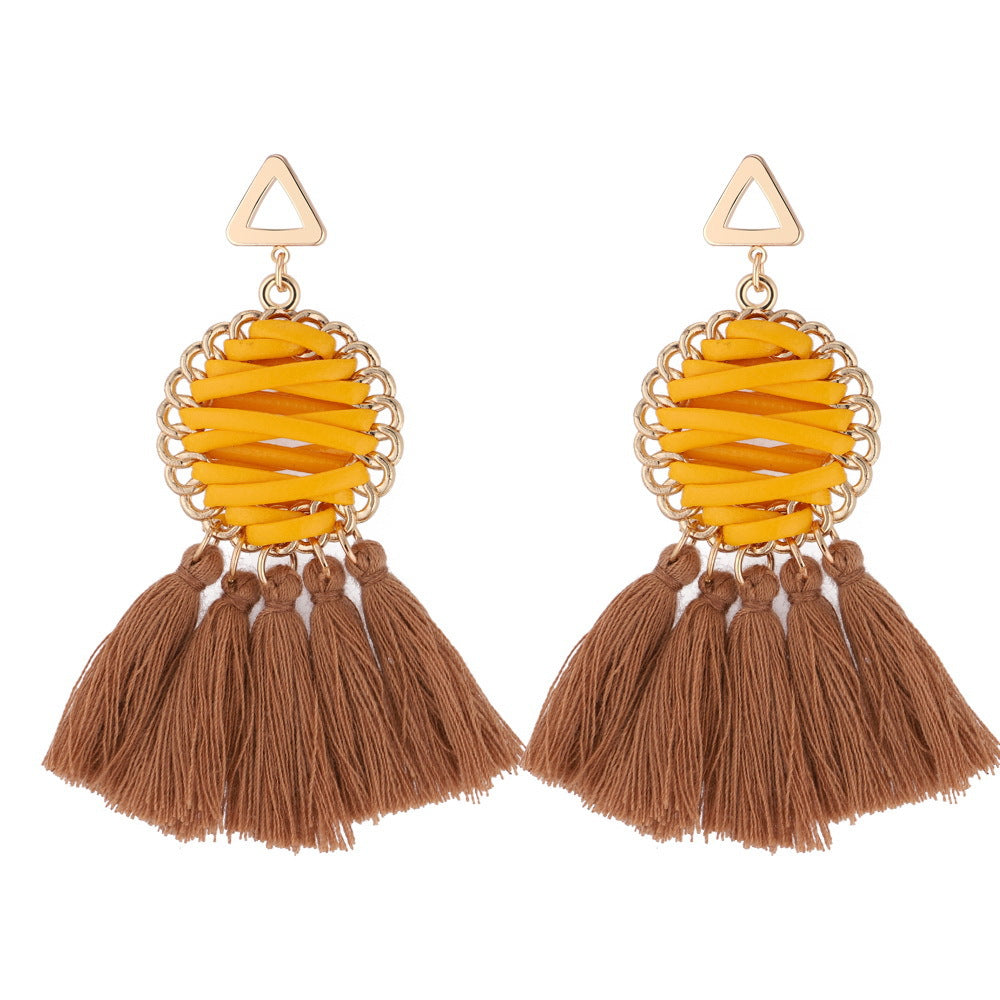 Fringed earrings