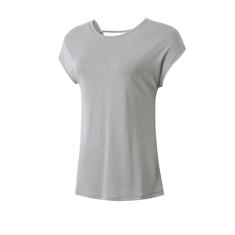 Yoga clothing tops women's Modal back T-shirt