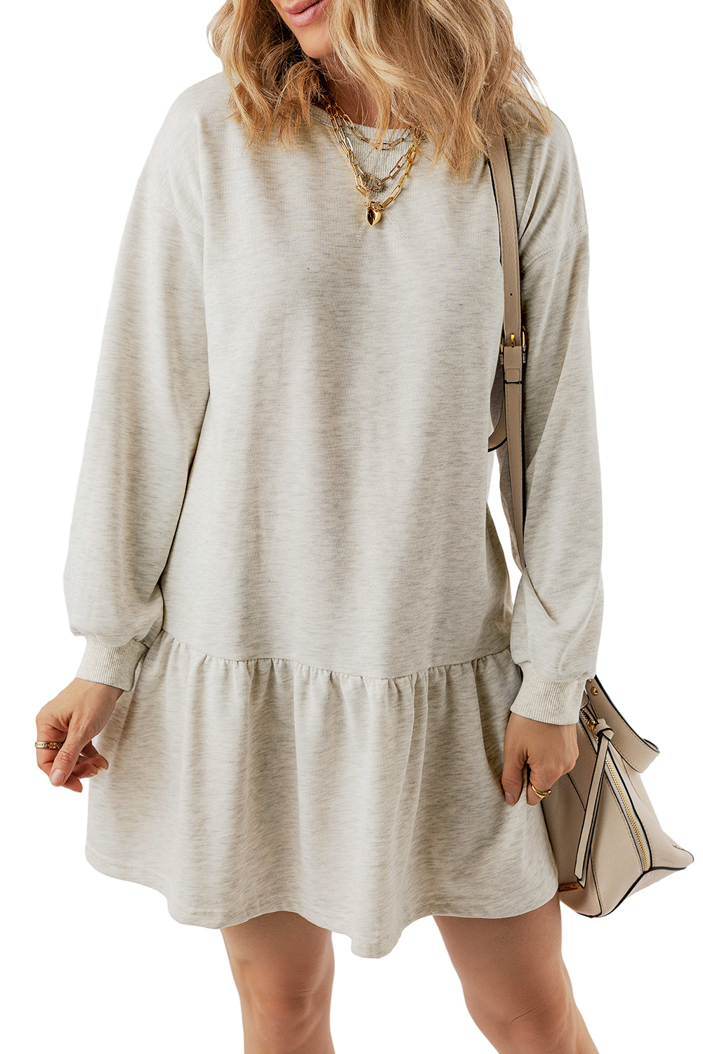 Black Game Day Sequin Rugby Pattern Ruffled Short Dress