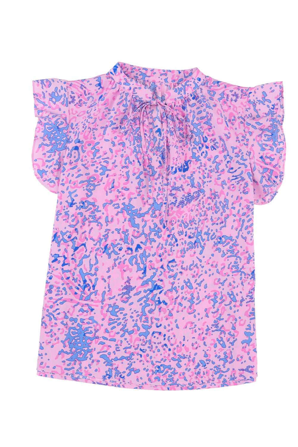 Purple Leopard Print Long Sleeve Shirt Dress