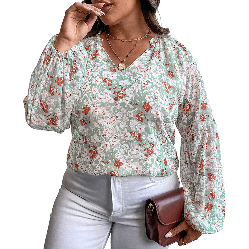 Long Sleeve Large Size Top For Women Autumn New