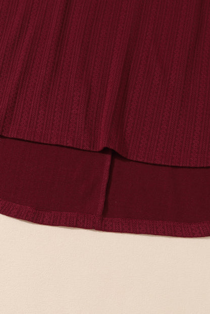 Red Dahlia Merry Christmas Graphic Jacquard Knit Curvy Top