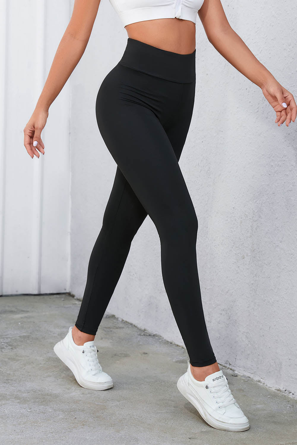 Apricot Criss Cross Tummy Control High Waist Leggings