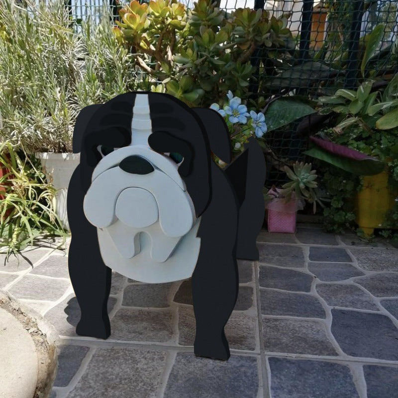 Garden Art Decorations Dog Planter Cat Flower Pot