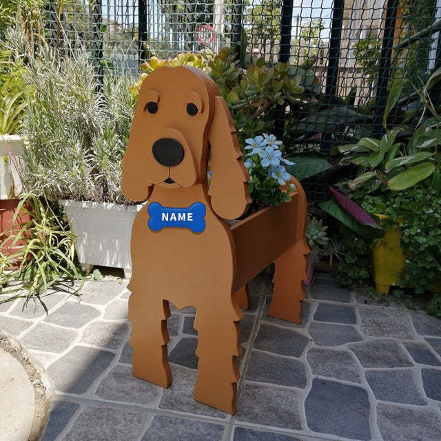 Garden Art Decoration Dog Flower Pot