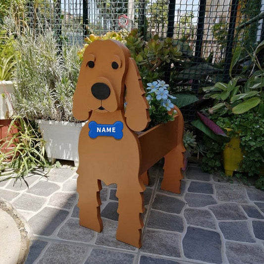 Garden Art Decoration Dog Flower Pot