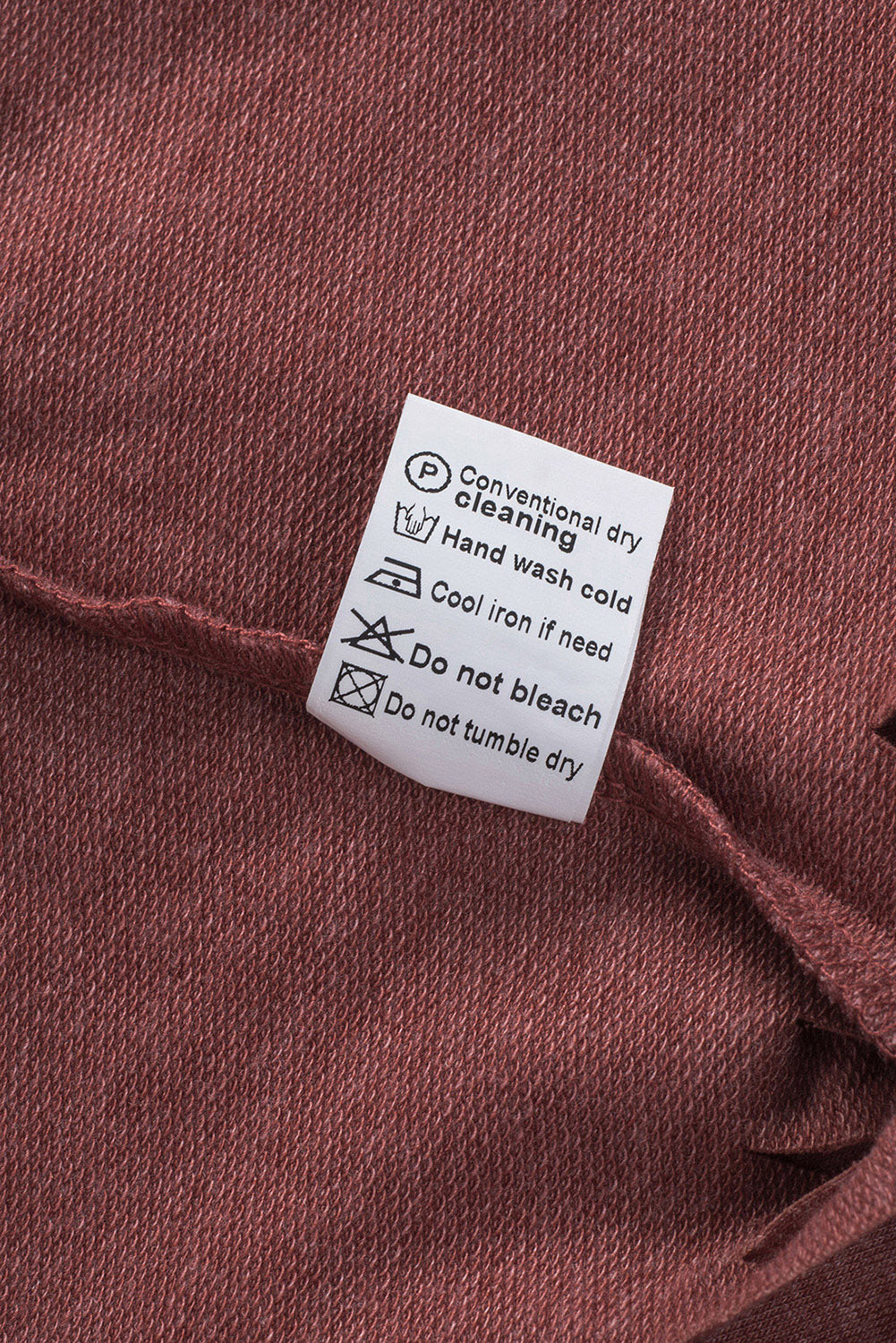 Red Fringe Hem V Neck T Shirt