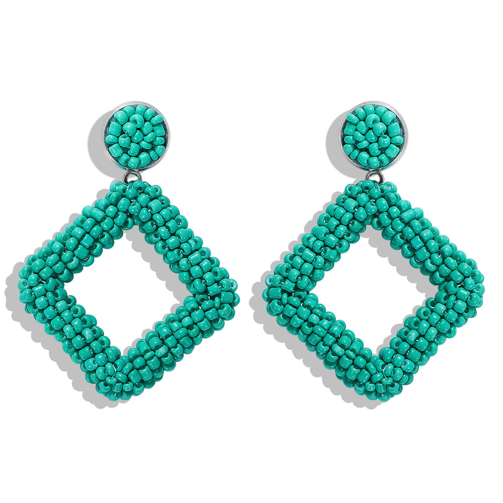 Diamond Bead Earrings