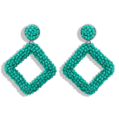 Diamond Bead Earrings