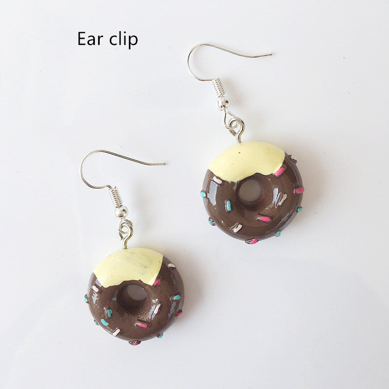 Donut hand made earrings