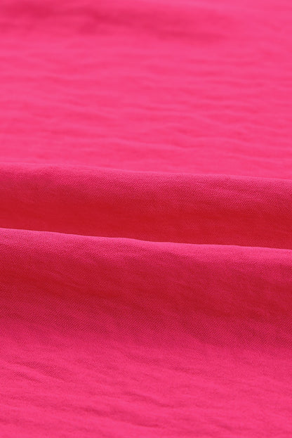 Pink Smocked Wrist Shift Top