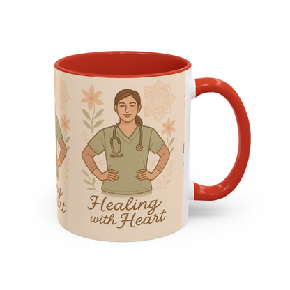Mug Nursing Healing with Heart 11oz