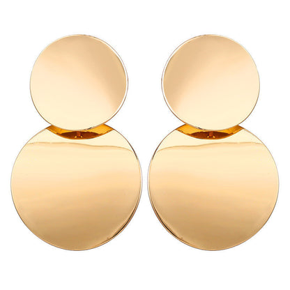 Geometric shell earrings