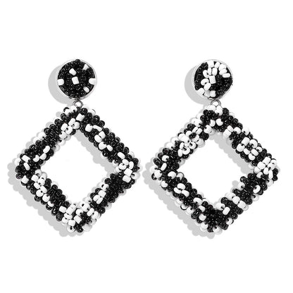 Diamond Bead Earrings