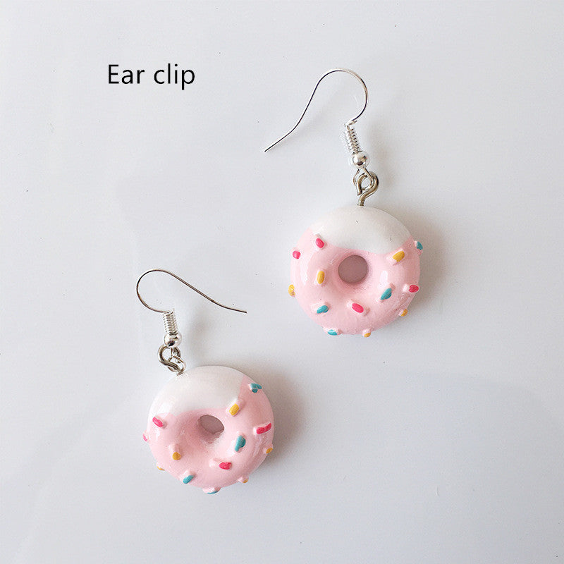 Donut hand made earrings