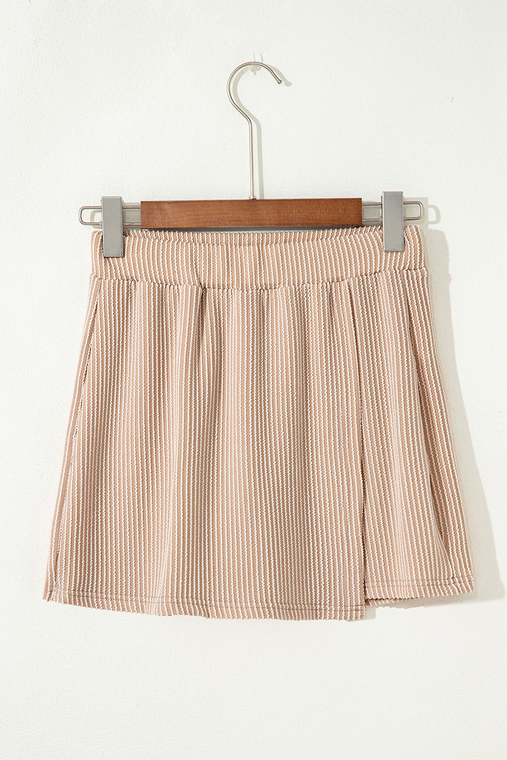 Jet Stream Corded Elastic High Waist Wrap Skort