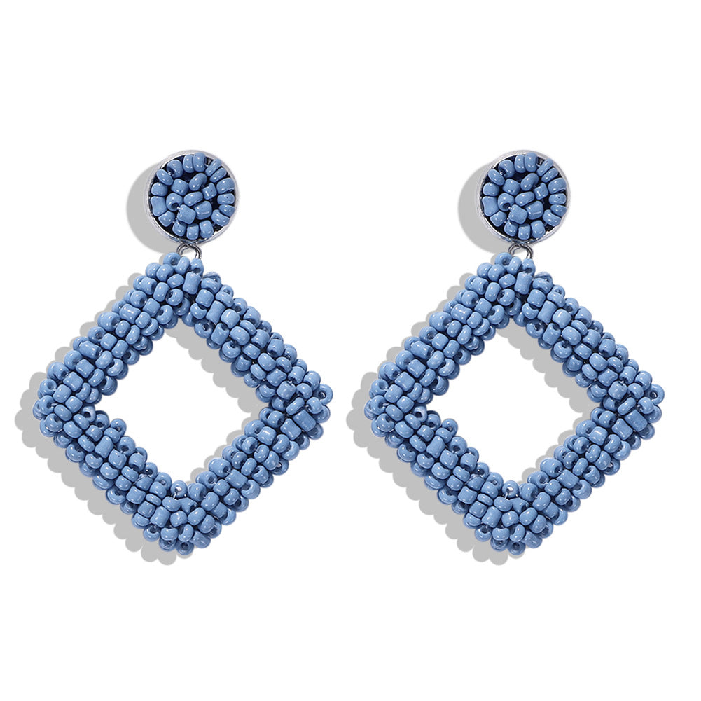 Diamond Bead Earrings