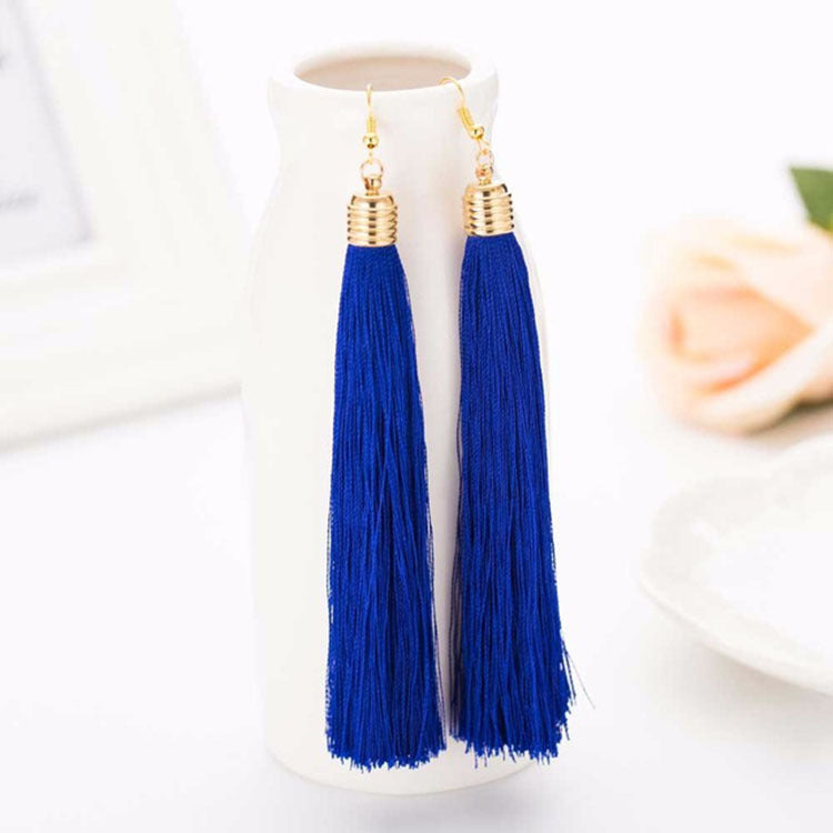 Long tassel earrings