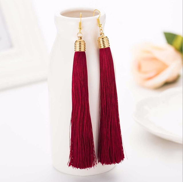 Long tassel earrings