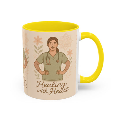 Mug Nursing Healing with Heart 11oz