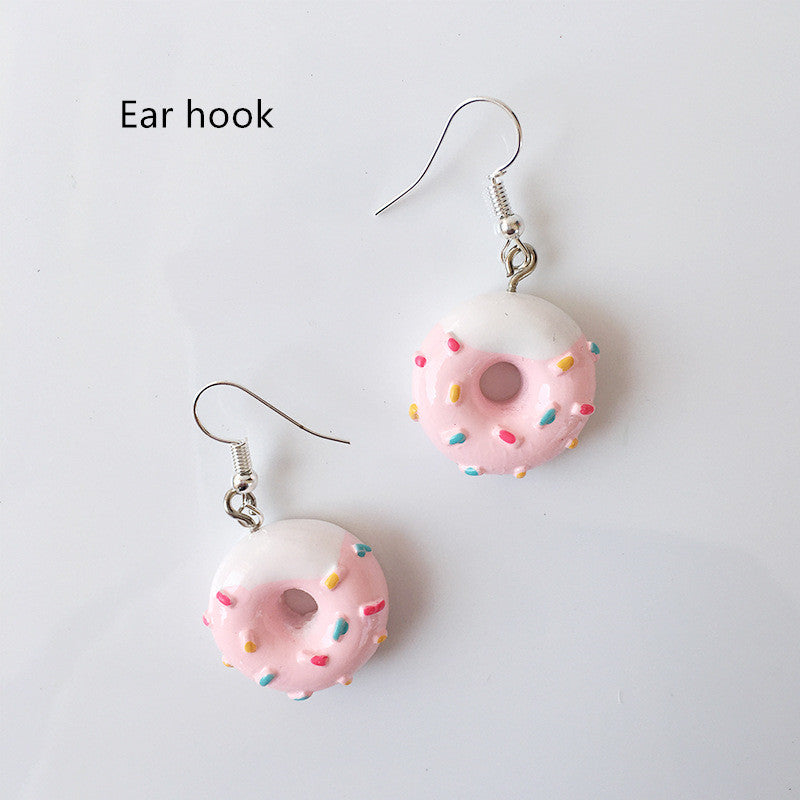 Donut hand made earrings
