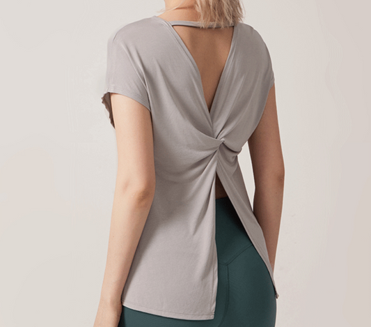 Yoga clothing tops women's Modal back T-shirt