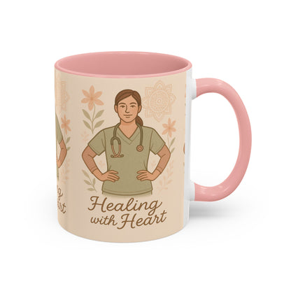 Mug Nursing Healing with Heart 11oz