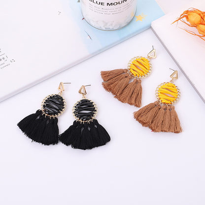 Fringed earrings