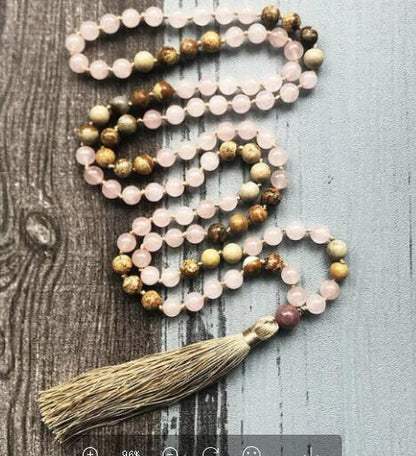 Necklace Amazonite Tassel Pendant Necklace
