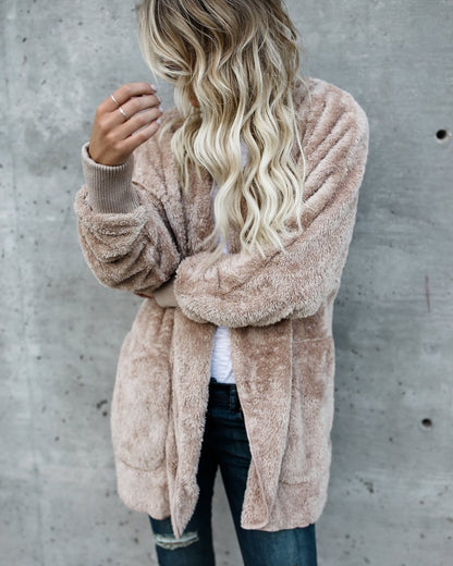 Mid-Length Double-Sided Anti-Fur Coat