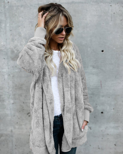 Mid-Length Double-Sided Anti-Fur Coat