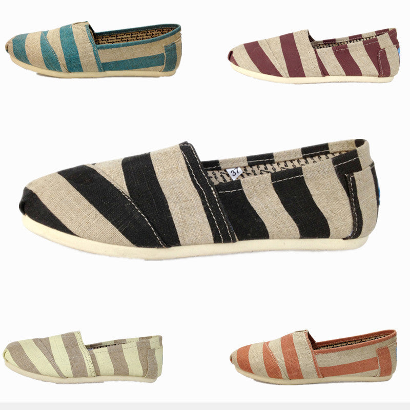 Breathable Korean Canvas Slip-on Shoes