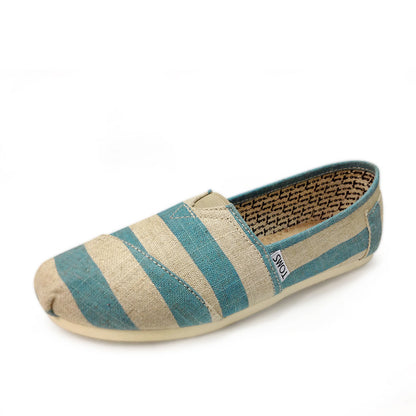 Breathable Korean Canvas Slip-on Shoes
