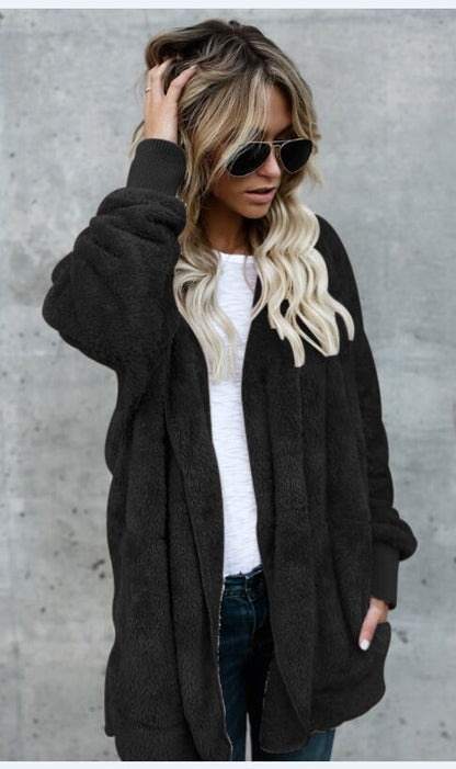 Mid-Length Double-Sided Anti-Fur Coat