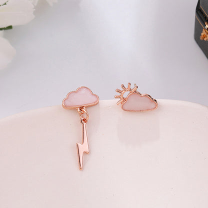 Cartoon Cute  Earrings Small Exquisite  Cloud Earrings