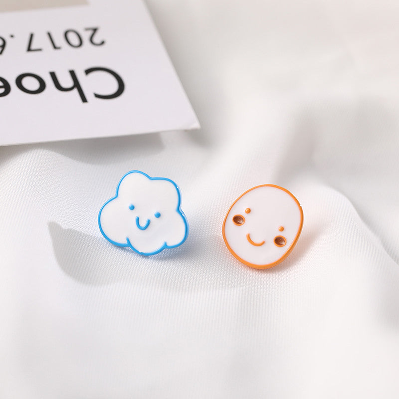 Cartoon Cute  Earrings Small Exquisite  Cloud Earrings