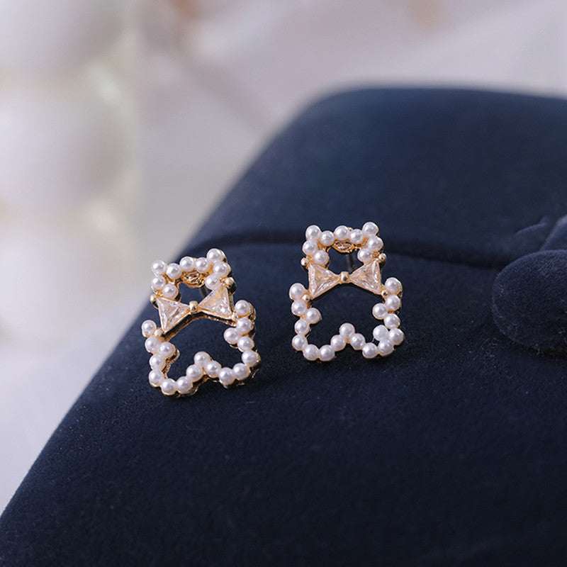 Cartoon Cute  Earrings Small Exquisite  Cloud Earrings