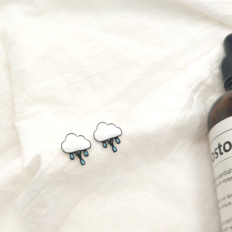 Cartoon Cute  Earrings Small Exquisite  Cloud Earrings