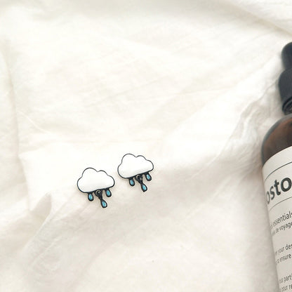 Cartoon Cute  Earrings Small Exquisite  Cloud Earrings