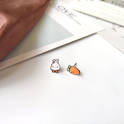 Cartoon Cute  Earrings Small Exquisite  Cloud Earrings