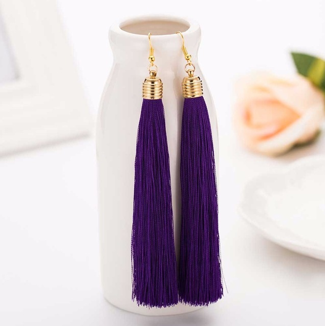 Long tassel earrings