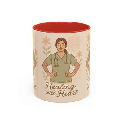 Mug Nursing Healing with Heart 11oz