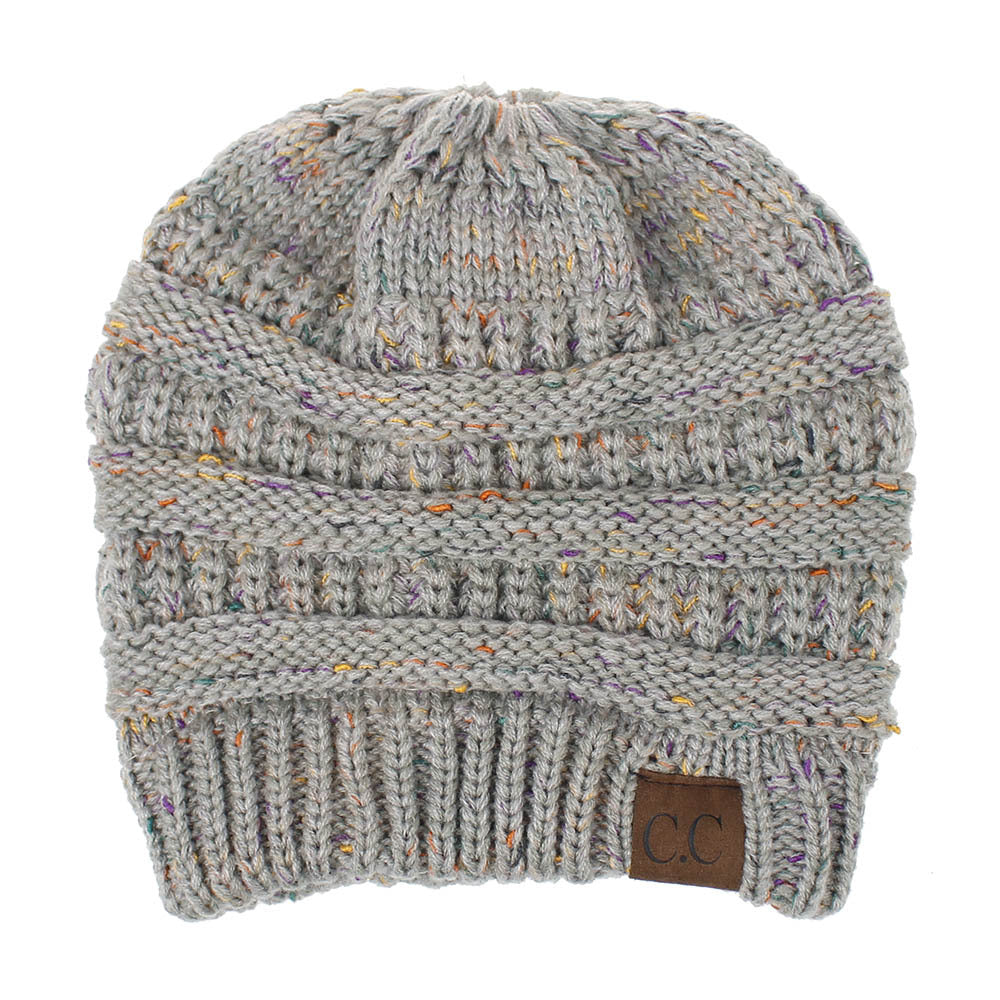 INS Colored Thread Variegated Hat Woolen Knitted Hat