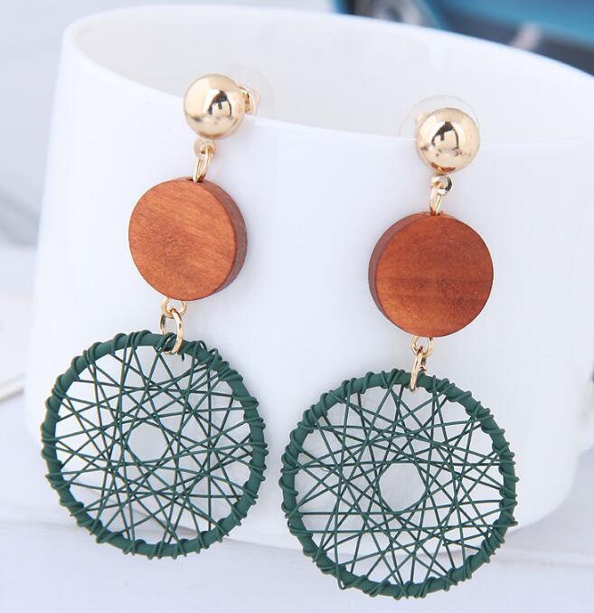 Exaggerated big circle earrings