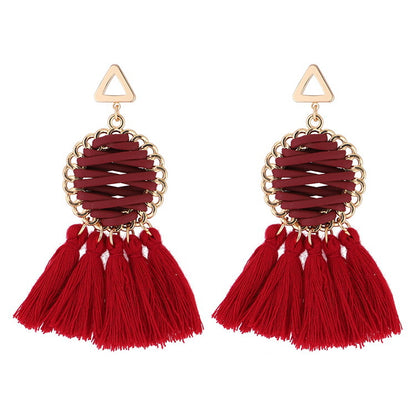Fringed earrings