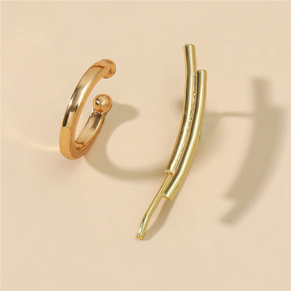 Geometric Ear Clip Leaf Ear Clip