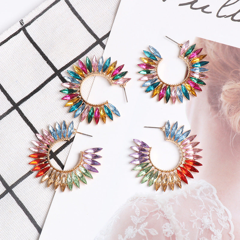 Women's SUNFLOWER Retro Female Earrings