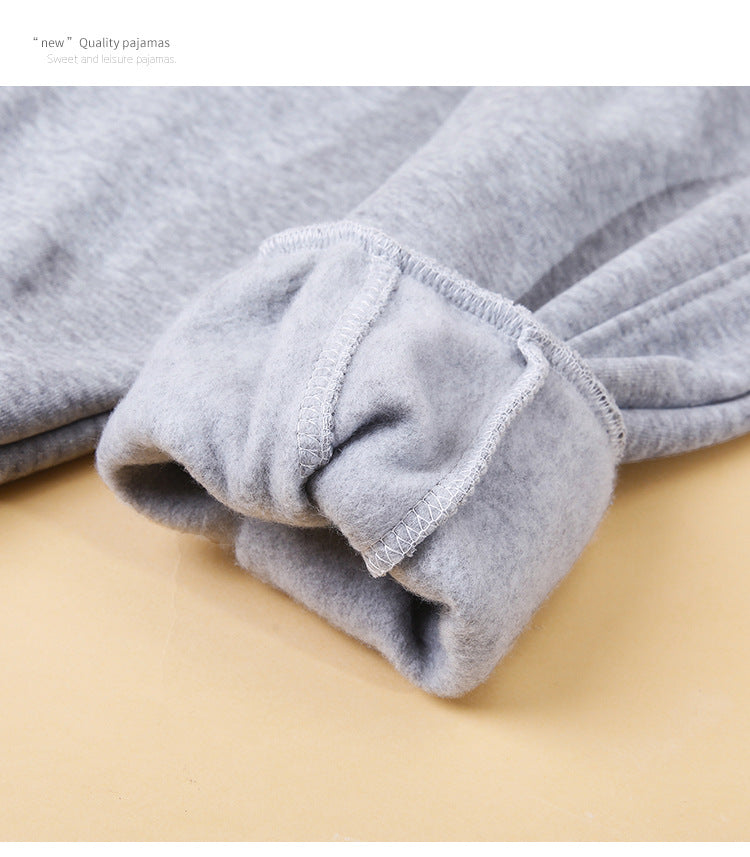 Loose-fit Tappered Trousers Children's Velvet Padded Slimming Sports Harem Sweatpants