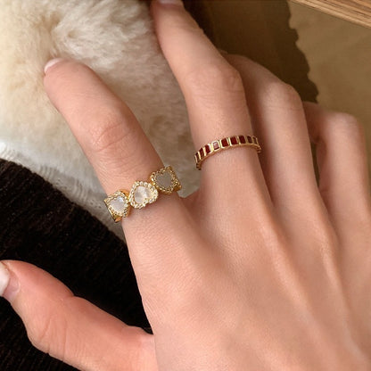 Shell Love Heart-shaped Ring All-match